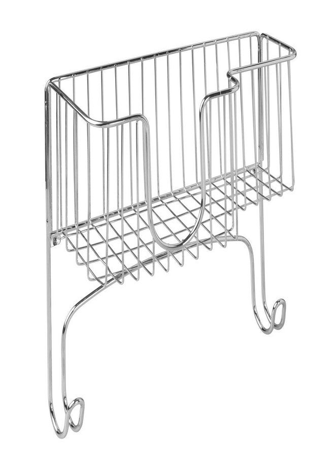 INDIAN DECOR Ironing Board Holder with Storage Basket - Over The Door Ironing Board Storage - Chrome - Image 5